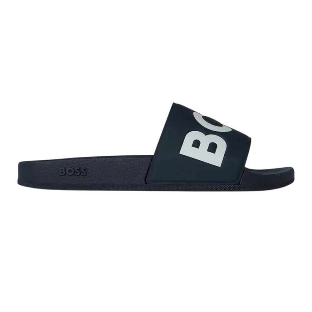 Boss Mens Aryeh Logo Sliders / Navy/White